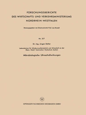 cover image of Mikrobiologische Ultraschallwirkungen